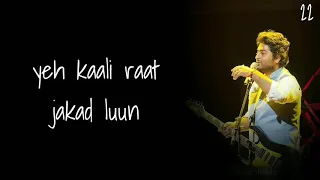 Laal Ishq by Arijit Singh WhatsApp status | Ye Kaali Raat jakad lu