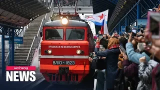 Russia launches railway connection with annexed Crimea