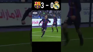 Barcelona vs Real Madrid 2023 Final Spanish Super Cup Match Highlights #shorts #football #youtube