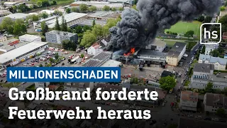 Frankfurt: Rund 150 Feuerwehrleute kämpften gegen Lagerhallenbrand | hessenschau