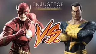 Injustice Gods Among Us - Flash Vs Black Adam (Hard) Walkthrough | RozZ99