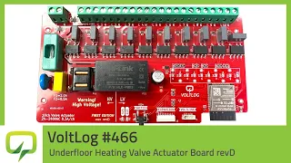 Underfloor Heating Valve Controller Board revD | 466