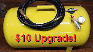 Portable air tank budget upgrade - fast fill - more functionality for cheap - manifold modification