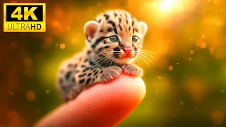 Baby Animals 4K - Cute And Adorable Newborn Tiny Animals With Relaxing Music (Colorfully Dynamic)