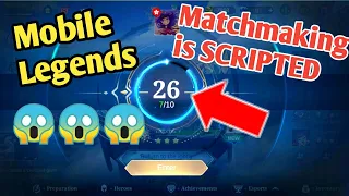 PROOF that MOBILE LEGENDS MATCHMAKING is RIGGED