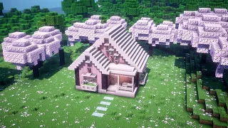 🏠Minecraft : how to build a cherry blossom house