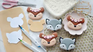 How to HANDCUT COOKIES ~ And how to Decorate DEER & WOLF cookies