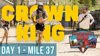 Arrival in Crown King (Mile 37) at the 2023 Cocodona 250