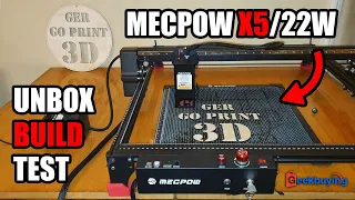 Mecpow X5: A 3D Printer’s First Take on Laser Cutting & Engraving 🐘 Massive Size!