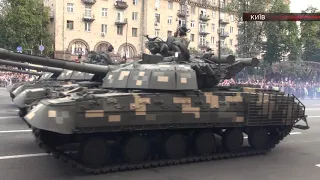 Перша репетиція військового параду на честь Дня Незалежності України