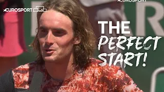 Tsitsipas Reflects On A Crucial Win & Says How Much He Is Loving Roland-Garros! | Eurosport Tennis