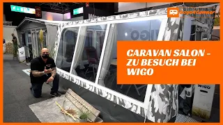 Caravan Salon 2021 - Besuch bei Wigo | Rolli PLUS Modul, Camouflage Design & bald auch Luftvorzelte