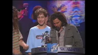 1993 MTV Video Awards - Pearl Jam win Best Music Video for "Jeremy"