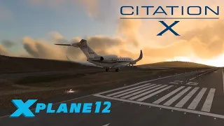 [X-Plane 12] Cessna Citation X | Part 2 - Descent, Arrival & RNAV approach tutorial