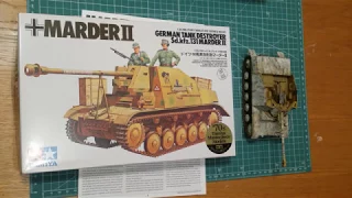 Old school Cool. Tamiya 1/35 Marder II tank destroyer unboxing and kit review.