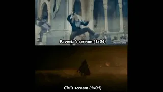 Pavetta's and ciri scream from The Witcher scene