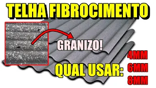 Qual melhor ESPESSURA de TELHA FIBROCIMENTO para SUA CONSTRUÇAO? 🏠