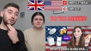British Couple Reacts to 13 Things About the USA I Just Can't Get Used To | Feli from Germany