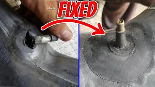 How to Fix/Repair Nozzle Car Puncture | Fix A Leaking Tyre Valve | Fix Tyre Punctures