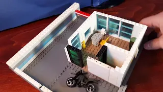 КПП самоделка из lego на тему контрольно пропускной  пункт (перезалив)