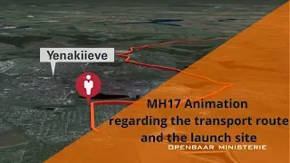 3. MH17 Animation regarding the transport route and the launch site