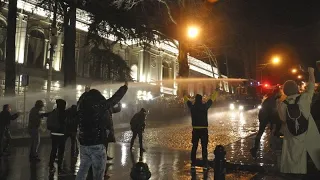 'Dark day for Georgia's democracy': Mass protests over foreign agent law