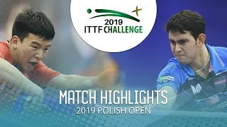 Xiang Peng vs Brian Afanador | 2019 ITTF Polish Open Highlights (R64)