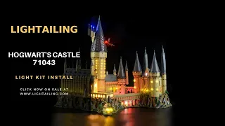 Lightailing Light kit Install in the Lego Harry Potter Hogwart's Castle #71043