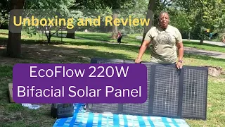 EcoFlow 220W Bifacial Solar Panel Unboxing and First Impressions