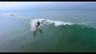 Corey and Tommy surf the Beach Break from Surftech and Takayama