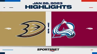 NHL Highlights | Ducks vs. Avalanche - January 26, 2023