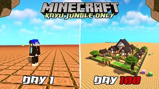 100 Hari di Minecraft tapi Kayu Jungle only