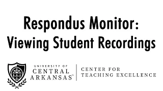 Respondus Monitor: Viewing Student Recordings