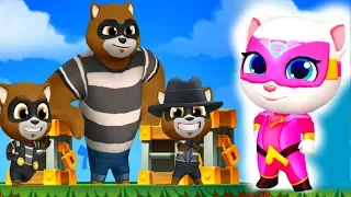 ГОВОРЯЩИЙ ТОМ ПОГОНЯ ГЕРОЕВ #2 Talking Tom Hero Dash  Открыли новую Анджелу  мультик