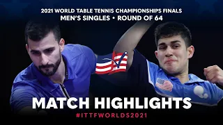 Andrej Gacina vs Kanak Jha | 2021 World Table Tennis Championships Finals | MS | R64