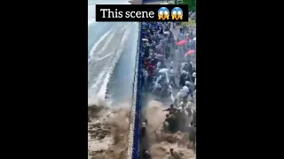 flood scene 😱😱😱 #shorts #ytshorts #amazing  #water #scary #flood #beach #fun