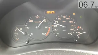 PEUGEOT 206 1.4HDI 2002P.Y 50KW 0-100KM/H Acceleration