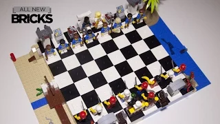 Lego 40158 Pirates Chess Set Build with Donald Byrne vs Bobby Fischer Game of the Century