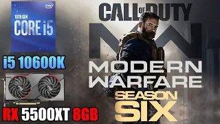 COD: Modern Warfare - RX 5500XT 8GB + i5 10600K - 1080p, 1440p & 4K - High & Low Settings - Season 6