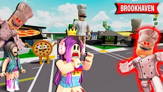 😱O PIZZAIOLO MALVADO INVADIU O BROOKHAVEN   (Historinha Roblox )