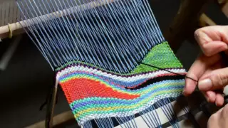 Tapestry style weaving on a rigid heddle loom, part 2