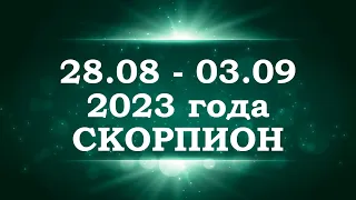 СКОРПИОН | ТАРО прогноз на неделю с 28 августа по 3 сентября 2023 года