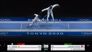 An Insane 16 Point Snatched By Kano!! Final Team Bout Highlights Japan v USA | T16 Tokyo Olympics 🤺