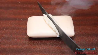 EXPERIMENT Glowing 1000 degree KNIFE vs Soap