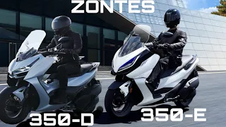 NEW ZONTES 350-D scooter (2022-2023) 350-E (Electric scooter).