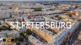 St. Petersburg Russia _ Aerial view of the city