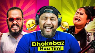 REACTING " DHOKEBAJ HAU TIMI " BY @PyAmrit