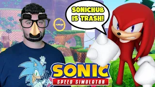 I Went UNDERCOVER To EXPOSE SonicHub Haters... (Sonic Speed Simulator)