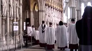 York MInster Procession, Recession and organ