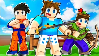 FAMÍLIA ARQUEIRA NO DESAFIO DE PROTEGER A CAMA NO ROBLOX! (BED WARS)